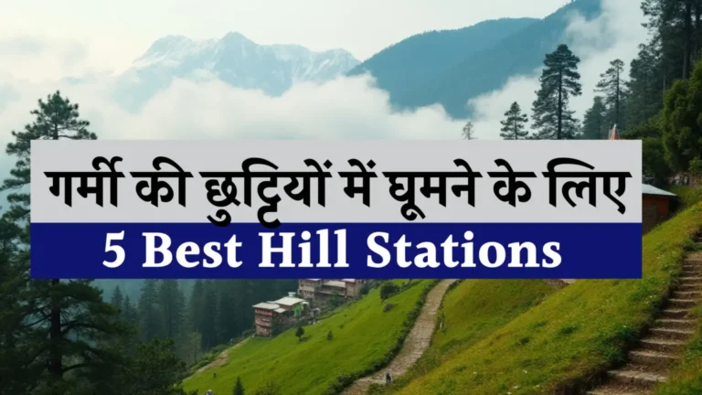 5 Best Hill Stations to Visit in Summer Vacation